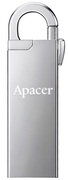 16GBUSB2.0FlashDriveApacerAH13A,Silver,Metal,Keychain-Carabin,Capless(AP16GAH13AS-1)