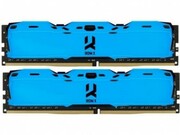 16Gb(Kitof2*8GB)DDR4-3000GOODRAMIRDMXDDR4(DualChannelKit),PC19200,CL17,Latency17-18-18,1.35V,1024x8,AluminiumBLUEheatsink