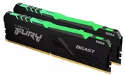 16GBDDR4Dual-ChannelKitKingstonHyperXFURYBeastRGBKF432C16BBAK2/1616GB(2x8GB)DDR4PC4-256003200MHzCL16,Retail(memorie/память)