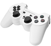 GamepadEsperanzaWARRIOREGG102WWhite/Black,VibrationGamePad,15buttons,2sticks,Ergonomicdesign,2modes(analoganddigital),Softsweat-resistantsurfacecoating,PCWin7,8,10compatible,USB
