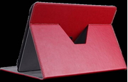 PrestigioPTCL0210RDUniversalLeatherRotatingCasewithStandFunction,formost10.1"tablets,Size:285x209x87mm,Red