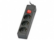 SurgeProtectorSVENOptimaBase,3Sockets,3m,Black