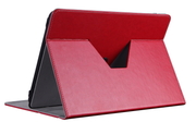PrestigioPTCL0208RDUniversalLeatherRotatingCasewithStandFunction,formost8"tablets,Size:285x199x27mm,Red