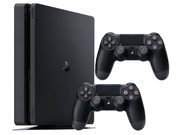 GameConsoleSonyPlaystation4Slim1TBBlack,2xGamepad(Dualshock4)