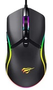 GamingMouseHavitMS1026,1000-6400dpi,7buttons,RGB,1.5m,USB,Black
