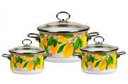 Наборкастрюль2л/4л/5лЛимонVITROSS1DB035S-1