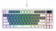 GamingKeyboardHavitKB884L,Mechanical,RedSW,RGB,83Keys,USLayout,1.8m,USB,White/Blue