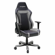 OfficeChairsDXRacer-WideOH/WZ06/NG,Gamerweight100kg/height185cm,PerforatedVinyl+PU-Black/Black/Gray,FoamDensity54kg/m3,5-starWideAluminumBase,GasLift4Class,TiltMech-Angle135*,AdjustableArms-3D,Pillow-2,Caster-3,W-26kg