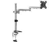 BrateckLDT15-C012AluminumArticulatingPreconfiguredMonitorArmfor1monitor,13"-32",+90°~-40°tilt;+90°~-90°swivel;360°rotate,VESA:75x75,100x100,ArmExtend:468mm,Clampthickness:10-85mm,Maxloadcapacity8Kg