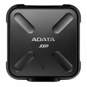 1.0TB(USB3.1/Type-C)ADATAPortableSSD"SD700",Black(84x84x13mm,75g,R/W:440/430MB/s,IP68)