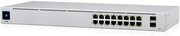 UbiquitiUnFiSwitch16(USW-16-POE),16-Port802.3atPoEGigabitSwitchwithSFP,2-portsSFP,POE+IEEE802.3at/af,PoEOutput42W,1.3"Touchscreendisplay,Non-BlockingThroughput:18Gbps,SwitchingCapacity:36Gbps,Rackmountable