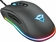 TrustGamingGXT900QudosRGBMouse,100-15000dpi,7Programmablebutton,Advancedsoftwareforprogrammingbuttonsandlighteffects,FullRGBLEDlightingwithrainbowwaveeffect,1,8mUSB,Black