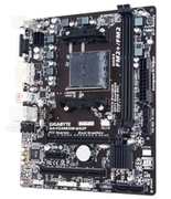 GIGABYTEGA-F2A88XM-DS2P,SocketFM2/FM2+,AMDA88x,Dual2xDDR3-2400,APUAMDgraphics,DVI,1xPCIeX16,4xSATA3(6Gb/s),RAID,1xPCIeX1,1xPCI,ALC8877.1chHDA,GigaBitLAN,4xUSB3.0(5Gb/s),2xUSB3.1,UD4,mATX