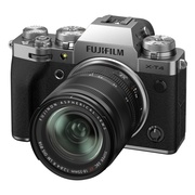 FujifilmX-T4+FujinonXF18-55mmF2.8-4RLMOISSilver,26.1Mpix,23.5mmx15.6mm(APS-C)X-TransCMOS4;ISO51200;IBIS(SensorShift);UHD4K/60fps10bitVideo;425-pointhybridAFSystem;X-ProcessorPro4Engine;RAW+JPEG;WI-FI&BluetoothVer.