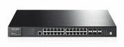 "24-port10/100MbpsSmartPOE+SwitchTP-LINK""T1500-28PCT"",4Gigabite,2SFPComboSupports24802.3at/af-compliantPoE+portswithatotalpowersupplyof180WIntegratedsecuritystrategyincluding802.1QVLAN,PortSecurityandStormcontrolhel
