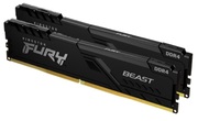 64GB(Kitof2*32GB)DDR4-3600KingstonFURY®BeastDDR4,PC28800,CL18,1.35V,Auto-overclocking,AsymmetricBLACKlow-profileheatspreader,IntelXMPReady(ExtremeMemoryProfiles)