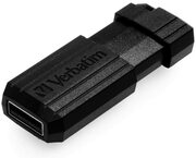 32GBUSB2.0VerbatimPinStripe,Black,PushandPullSlidingfeature(Read12MByte/s,Write5MByte/s)