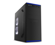 "CaseATX500WSohoo5902BB,Black-BlueD*W*H:370*180*412mmStandardATX,MicroATX,Mini-ITXDriveBays:3x5.25;3x3.5”(1x3.5”external+2x3.5”internal);2x2.5""SSD7xExpansionSlots330mmextralongcards1x120mmfrontintakefa
