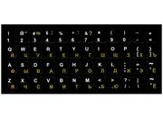 Наклейки13x13.5mmсзащитнымпокрытием(EN/RU/RO)(черныесеребро-золото)