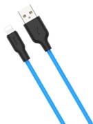 HOCOX21PlusSiliconechargingcableforType-C(L=1M)black&blue