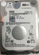 2.5"HDD500GBWesternDigitalWD5000LUCX,Blue™,5400rpm,16MB,7mm,SATAIII,NP