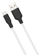 HOCOX21PlusSiliconechargingcableforType-C(L=1M)black&white