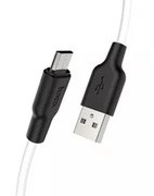 HOCOX21PlusSiliconechargingcableforMicro(L=0.25M)black&white