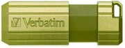 32GBUSB2.0VerbatimPinStripe,EucalyptusGreen,PushandPullSlidingfeature(Read12MByte/s,Write5MByte/s)