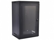 19"15UWallMountedcabinet,SN-RNK19"15U-06-035-ДС-2БГ,600?350х770,GlassDoor,Black