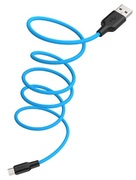 HOCOX21PlusSiliconechargingcableforMicro(L=1M)black&blue