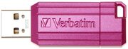 32GBUSB2.0VerbatimPinStripe,Pink,PushandPullSlidingfeature(Read12MByte/s,Write5MByte/s)