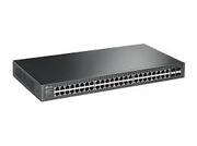 TP-LINKT1600G-52TS48-portPure-GigabitL2ManagedSwitch,4810/100/1000MbpsRJ45portsincluding4comboSFPslots,Port/Tag/MAC/Voice/Protocol-basedVLAN,GVRP,STP/RSTP/MSTP,IGMPV1/V2/V3Snooping,L2/L3/L4TrafficClassification