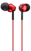 EarphonesSONYMDR-EX110AP,Miconcable,4pin3.5mmjackL-shaped,Cable:1.2m,Red