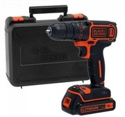 Drill/DriverBlack+Decker(BDCDC18KB-QW)18VLi-Ion2x1.5Ah+Kitbox,LED,0-650rpm,30Nm