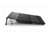 DEEPCOOL"E-MOVE",NotebookCoolingPadupto15.6",2MovableFan-100mmwithfanspeedcontrolbutton,1100-1800rpm,<23-26dBA,20.3-35CFM,PureAluminumPanel,ModularCoolingFanDesign,Black