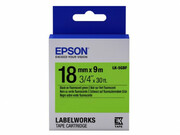 TapeCartridgeEPSONLK5GBF;18mm/9mFluorescent,Black/Green,C53S655005