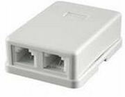 2xRJ45SurfaceBox2portSTPCat6PCBjackshielded