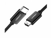 UGREENCableType-CtoMiniUSB2mNicklePlatedABSUS242,Black