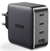 UGREENGaNQuickChargerUSB-A3.0+3*Type-C100WCD226,Black