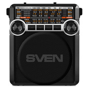 SVENSRP-355Black,FM/AM/SWRadio,3WRMS,8-bandradioreceiver,built-inaudiofilesplayerfromUSB-fash,microSDandSDcardstoragedevices,telescopicswivelantenna,built-inbattery