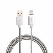 CabludedateTellurUSB-MicroUSBconectormagnetic1m,2.4A,argintiu