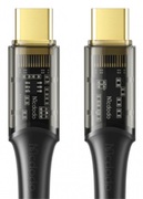 McdodoCableType-CtoType-CPD100WTransparentAmber1.2m,Black