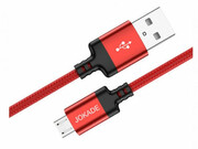 JokadeCableUSBtoMicroUSBJunlian5A1m,Red
