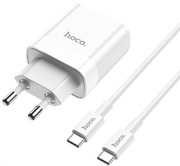 HOCOC80APlusPD+QC3.0chargerset(Type-CtoType-C)White