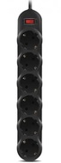 SurgeProtectorSVENSF-06L,6Sockets,1.8,Black