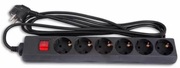 SurgeProtectorSVENOptimaBase6Sockets5mBlack