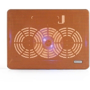 "NotebookCoolingPadLOGICLCP-09ORANGE,15.6"",1x140mmMaterial:plastic,metalmeshProductdimension:340*250*20-40mmFandimension:140*140*15mmFanspeed:1000+/-10%RPMAirflow:25CFMNoiselevel:10dbaCurrent:0.38AVoltage:5VDC"