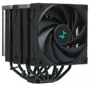 DEEPCOOLCoolerAK620ZERODARK,IntelSocketLGA2066/2011/1700/1200/1151/1150/1155&AMDAM5/AM4,upto260W,Dual-Tower,2x120mmFDBfans:120x120x25mm,500~1850RPM±10%,<28dB(A),68.99CFM,4-pinPWM,FluidDynamicBearing,CooperBase,6x6mmCoop
