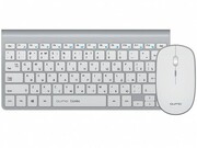 "WirelessKeyboard&MouseQumoCombo,Ultra-thin,Compact,Fnkey,1xAA/2xAAA,2.4Ghz,Silver,Optical,800-1600dpi,4buttons,Ambidextrous-https://qumo.ru/catalog/off_nabor/Combo/?sphrase_id=355446"