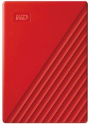 2.5"ExternalHDD4.0TB(USB3.0)WesternDigital"MyPassport",Red,Durabledesign
